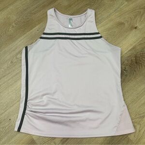 Inphorm Light Pink Tank Top with Black Stripes